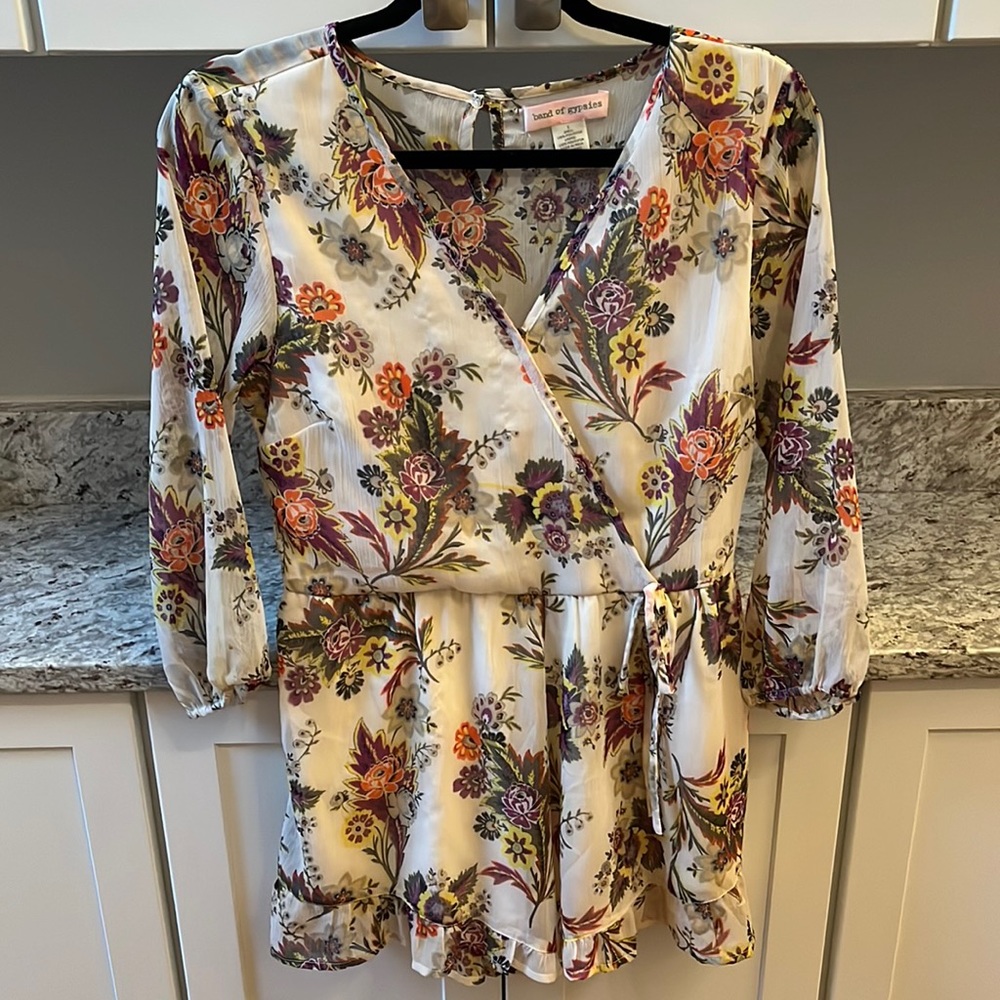 Band of Gypsies Floral Romper